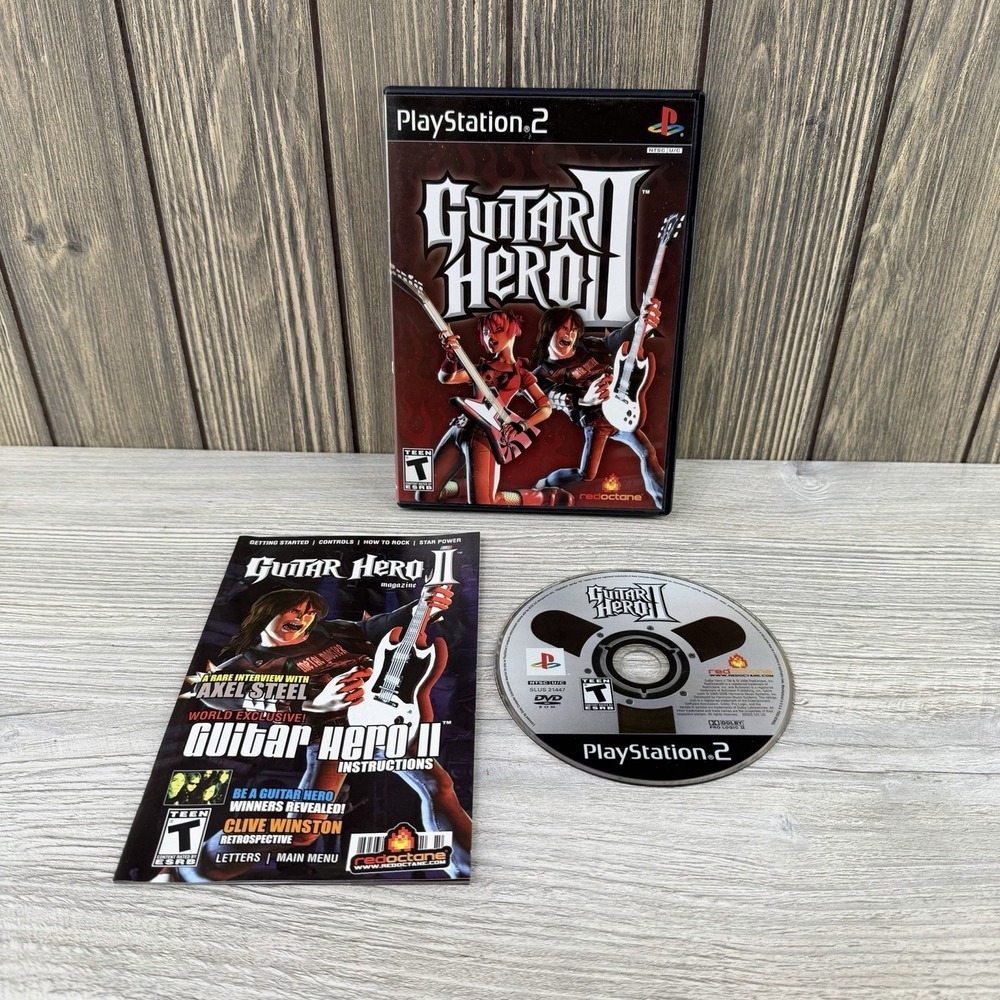 Guitar Hero 2 PS2  PlayStation 2 CIB Complete Tested & Works